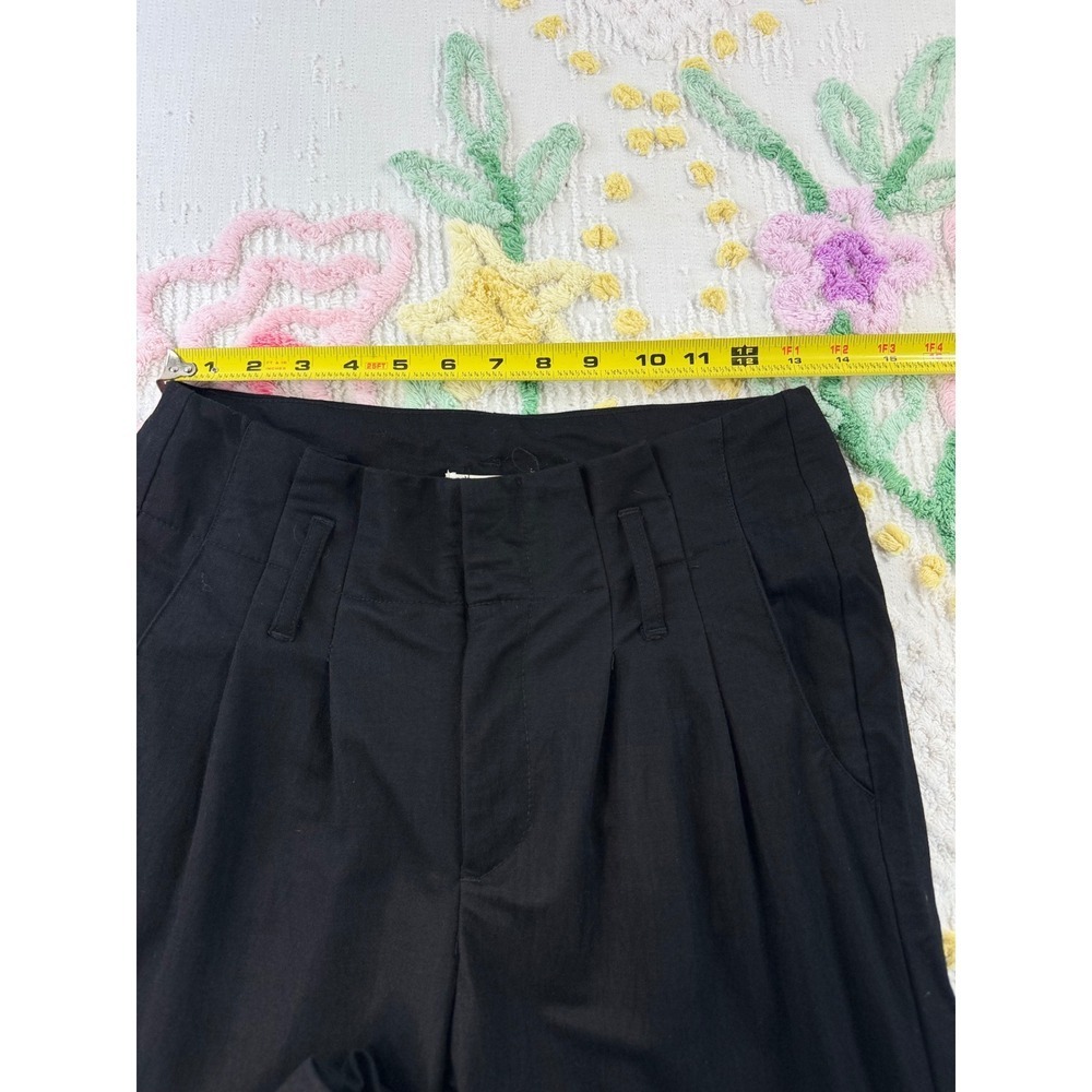 Indigo REIN Black Pleated High Waist Trousers Women's Size 5 6 - Picture 3 of 10